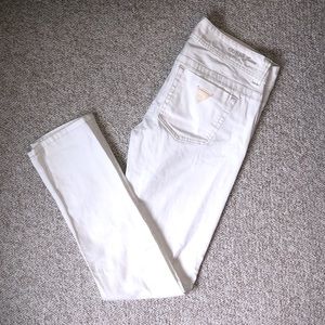 Guess White Straight Leg Jeans